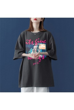 Fashion Girls 4 Unisex Mens/Womens Short Sleeve T-shirts Fashion Printed Tops Cosplay Costume