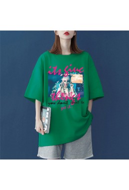 Fashion Girls 6 Unisex Mens/Womens Short Sleeve T-shirts Fashion Printed Tops Cosplay Costume