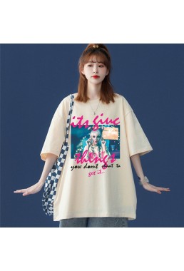 Fashion Girls 7 Unisex Mens/Womens Short Sleeve T-shirts Fashion Printed Tops Cosplay Costume