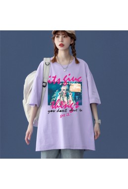 Fashion Girls 8 Unisex Mens/Womens Short Sleeve T-shirts Fashion Printed Tops Cosplay Costume