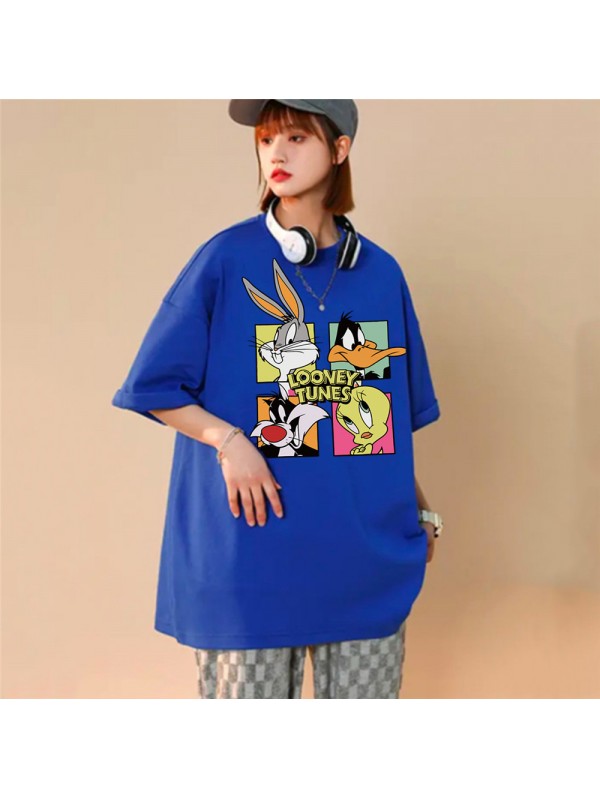 Looney Tunes 3 Unisex Mens/Womens Short Sleeve T-shirts Fashion Printed Tops Cosplay Costume