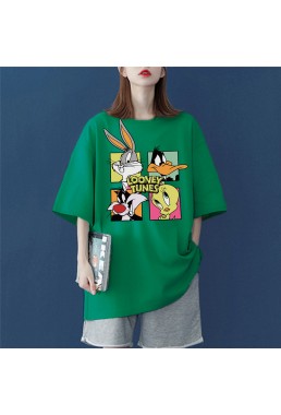 Looney Tunes 6 Unisex Mens/Womens Short Sleeve T-shirts Fashion Printed Tops Cosplay Costume