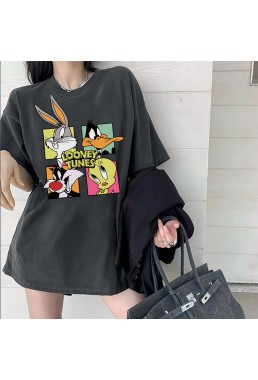 Looney Tunes 7 Unisex Mens/Womens Short Sleeve T-shirts Fashion Printed Tops Cosplay Costume