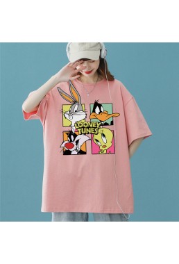 Looney Tunes 8 Unisex Mens/Womens Short Sleeve T-shirts Fashion Printed Tops Cosplay Costume