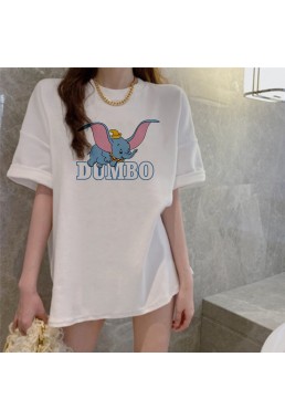 Dumbo 1 Unisex Mens/Womens Short Sleeve T-shirts Fashion Printed Tops Cosplay Costume