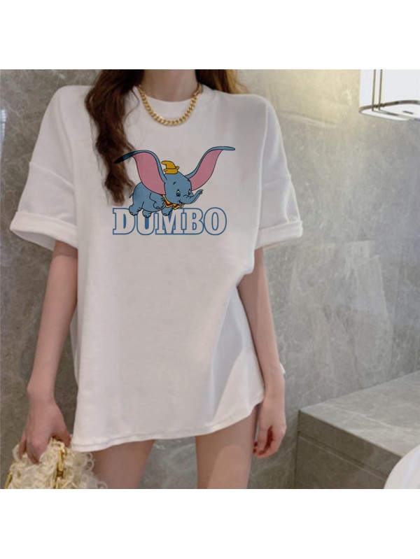 Dumbo 1 Unisex Mens/Womens Short Sleeve T-shirts Fashion Printed Tops Cosplay Costume