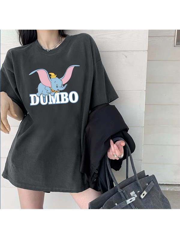 Dumbo 3 Unisex Mens/Womens Short Sleeve T-shirts Fashion Printed Tops Cosplay Costume