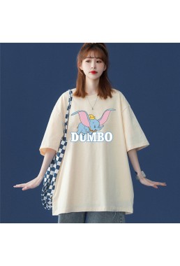 Dumbo 4 Unisex Mens/Womens Short Sleeve T-shirts Fashion Printed Tops Cosplay Costume