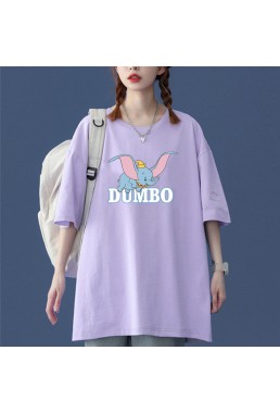 Dumbo 7 Unisex Mens/Womens Short Sleeve T-shirts Fashion Printed Tops Cosplay Costume