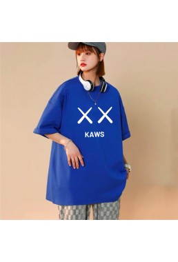 KAWS 3 Unisex Mens/Womens Short Sleeve T-shirts Fashion Printed Tops Cosplay Costume