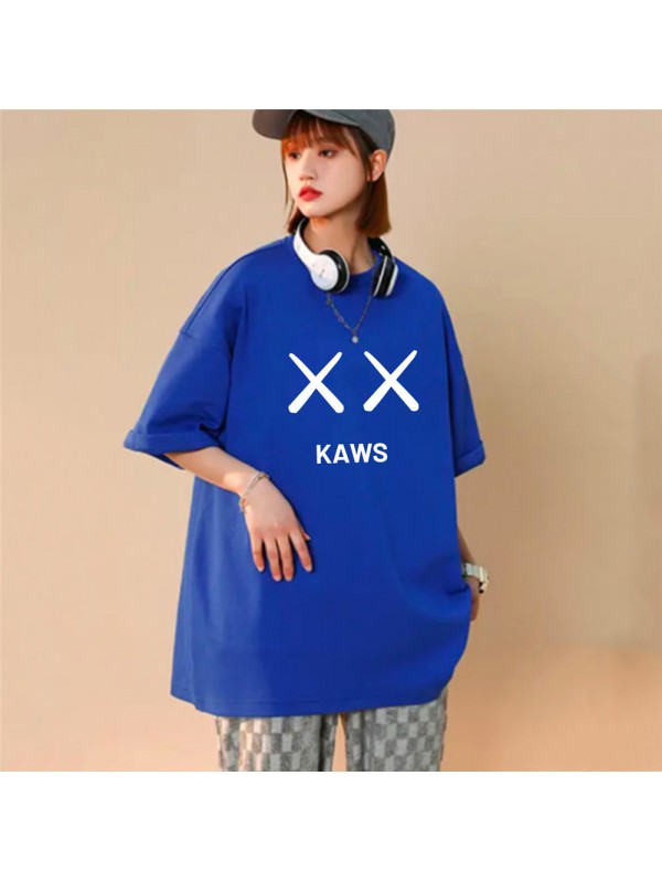 KAWS 3 Unisex Mens/Womens Short Sleeve T-shirts Fashion Printed Tops Cosplay Costume