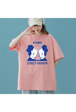 KAWS 8 Unisex Mens/Womens Short Sleeve T-shirts Fashion Printed Tops Cosplay Costume