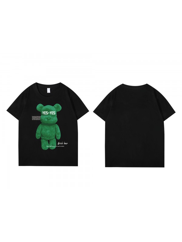 3D Green Bears 1 Unisex Mens/Womens Short Sleeve T-shirts Fashion Printed Tops Cosplay Costume