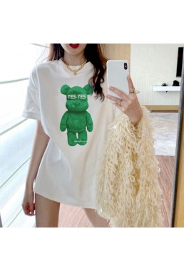 3D Green Bears 2 Unisex Mens/Womens Short Sleeve T-shirts Fashion Printed Tops Cosplay Costume