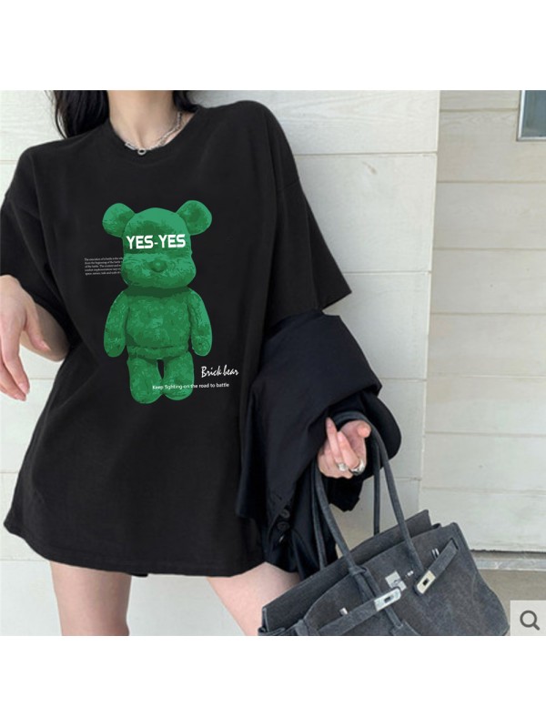 3D Green Bears 3 Unisex Mens/Womens Short Sleeve T-shirts Fashion Printed Tops Cosplay Costume