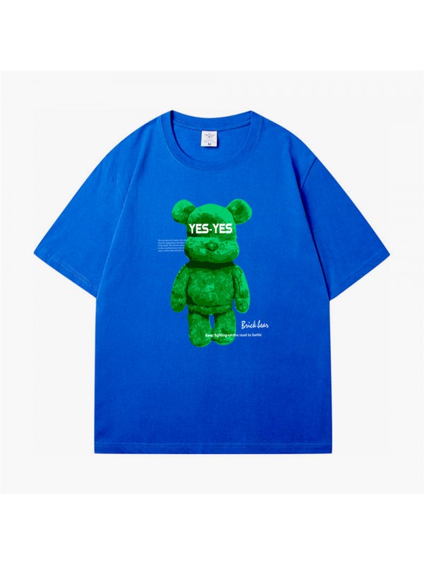 3D Green Bears 5 Unisex Mens/Womens Short Sleeve T-shirts Fashion Printed Tops Cosplay Costume