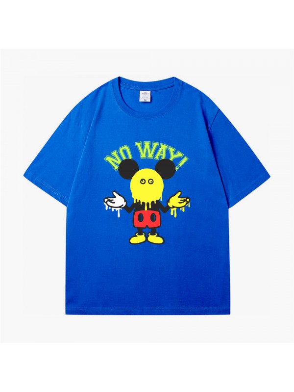 Mickey Mouse 5 Unisex Mens/Womens Short Sleeve T-shirts Fashion Printed Tops Cosplay Costume