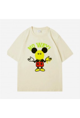 Mickey Mouse 7 Unisex Mens/Womens Short Sleeve T-shirts Fashion Printed Tops Cosplay Costume