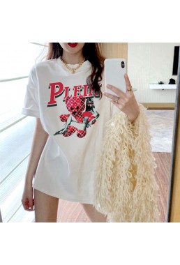 PLEIN BEAR 1 Unisex Mens/Womens Short Sleeve T-shirts Fashion Printed Tops Cosplay Costume
