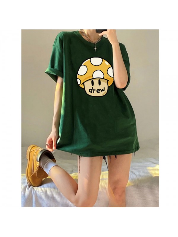 Drew 6 Unisex Mens/Womens Short Sleeve T-shirts Fashion Printed Tops Cosplay Costume