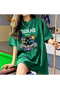 Tigger green Unisex Mens/Womens Short Sleeve T-shirts Fashion Printed Tops Cosplay Costume