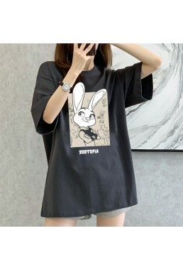 Zootopia GREY Unisex Mens/Womens Short Sleeve T-shirts Fashion Printed Tops Cosplay Costume