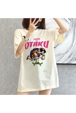 OTAKU BEIGE Unisex Mens/Womens Short Sleeve T-shirts Fashion Printed Tops Cosplay Costume
