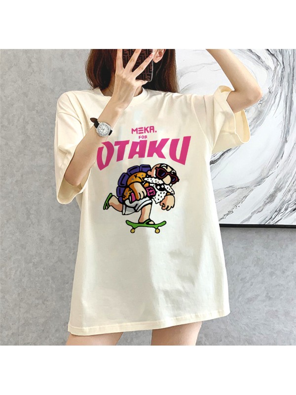 OTAKU BEIGE Unisex Mens/Womens Short Sleeve T-shirts Fashion Printed Tops Cosplay Costume