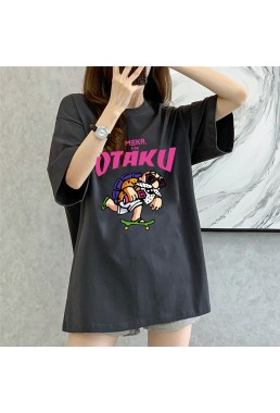 OTAKU GREY Unisex Mens/Womens Short Sleeve T-shirts Fashion Printed Tops Cosplay Costume