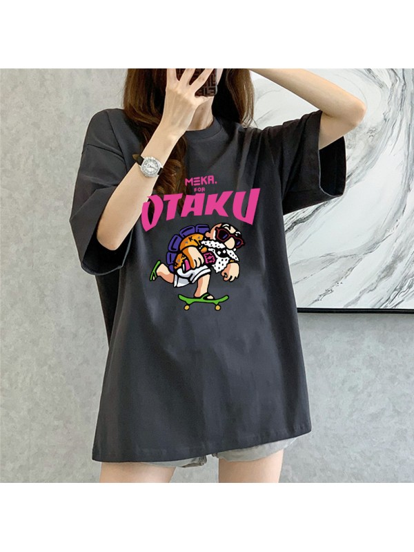OTAKU GREY Unisex Mens/Womens Short Sleeve T-shirts Fashion Printed Tops Cosplay Costume
