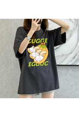 Banana Rabbit grey Unisex Mens/Womens Short Sleeve T-shirts Fashion Printed Tops Cosplay Costume