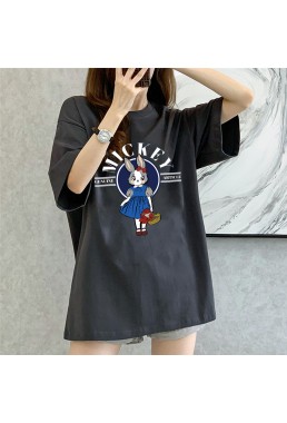 Blue Skirt Rabbit 4 Unisex Mens/Womens Short Sleeve T-shirts Fashion Printed Tops Cosplay Costume