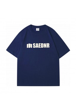 SAEDNR blue Unisex Mens/Womens Short Sleeve T-shirts Fashion Printed Tops Cosplay Costume