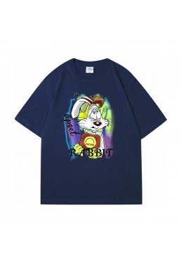 Graffiti Rabbit 2 Unisex Mens/Womens Short Sleeve T-shirts Fashion Printed Tops Cosplay Costume