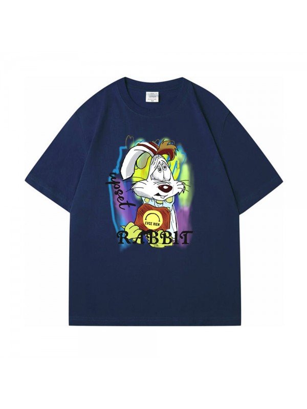 Graffiti Rabbit 2 Unisex Mens/Womens Short Sleeve T-shirts Fashion Printed Tops Cosplay Costume