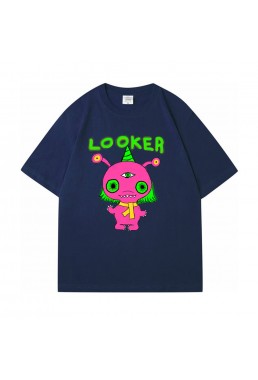 Pink Monster Looker 3 Unisex Mens/Womens Short Sleeve T-shirts Fashion Printed Tops Cosplay Costume