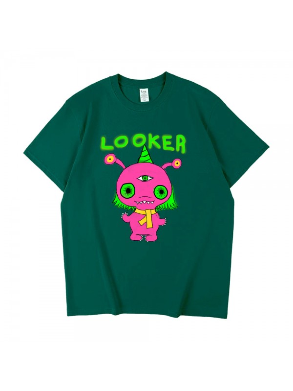 Pink Monster Looker 6 Unisex Mens/Womens Short Sleeve T-shirts Fashion Printed Tops Cosplay Costume