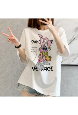 Money Rabbit 2 Unisex Mens/Womens Short Sleeve T-shirts Fashion Printed Tops Cosplay Costume