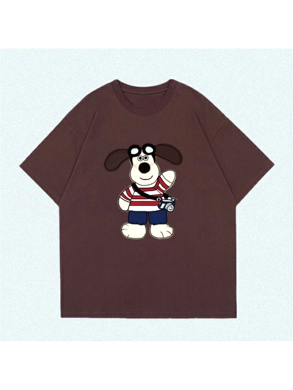 Headmaster Dog 6 Unisex Mens/Womens Short Sleeve T-shirts Fashion Printed Tops Cosplay Costume