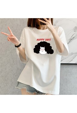 Happy Days 2 Unisex Mens/Womens Short Sleeve T-shirts Fashion Printed Tops Cosplay Costume