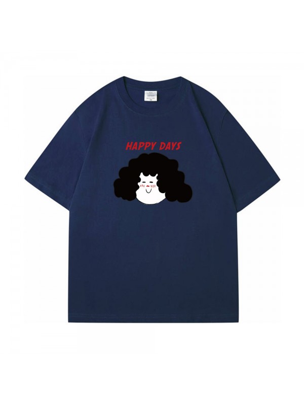 Happy Days 3 Unisex Mens/Womens Short Sleeve T-shirts Fashion Printed Tops Cosplay Costume