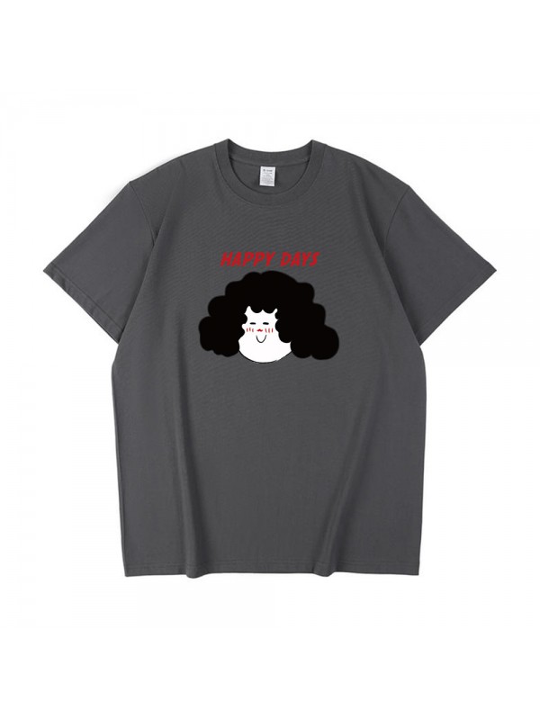 Happy Days 4 Unisex Mens/Womens Short Sleeve T-shirts Fashion Printed Tops Cosplay Costume