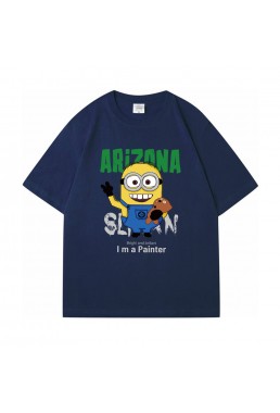 Minions ARIZONA 2 Unisex Mens/Womens Short Sleeve T-shirts Fashion Printed Tops Cosplay Costume