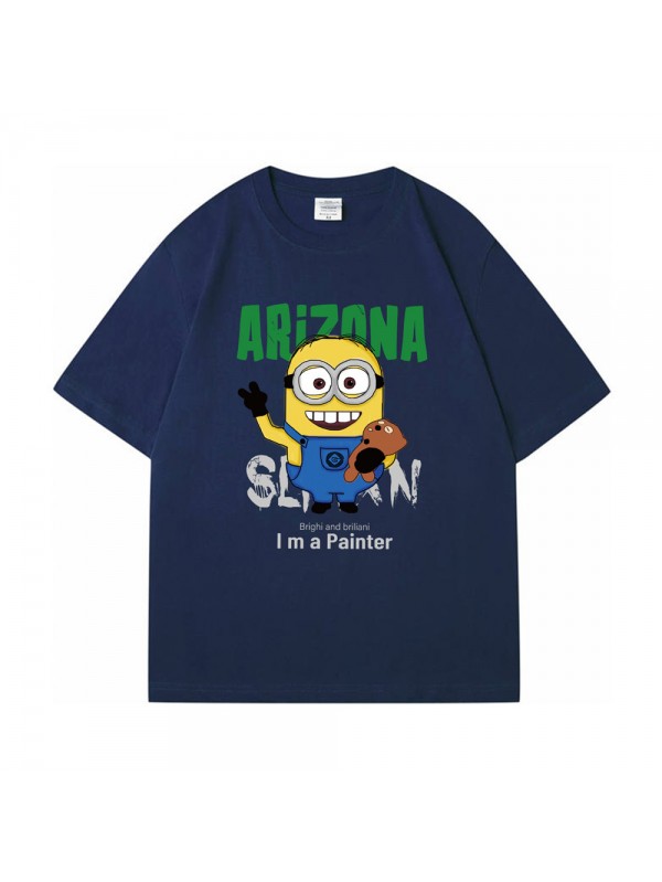 Minions ARIZONA 2 Unisex Mens/Womens Short Sleeve T-shirts Fashion Printed Tops Cosplay Costume