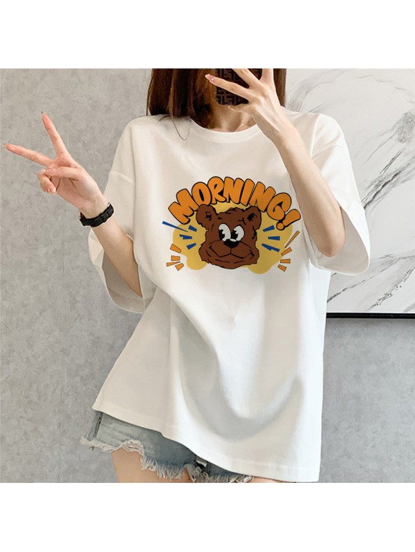 Big Dog MORNING 1 Unisex Mens/Womens Short Sleeve T-shirts Fashion Printed Tops Cosplay Costume