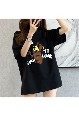 Cute Bear 3 Unisex Mens/Womens Short Sleeve T-shirts Fashion Printed Tops Cosplay Costume