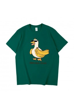 ANXIOUS Duck 6 Unisex Mens/Womens Short Sleeve T-shirts Fashion Printed Tops Cosplay Costume