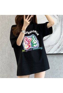 Honey Rabbit 3 Unisex Mens/Womens Short Sleeve T-shirts Fashion Printed Tops Cosplay Costume