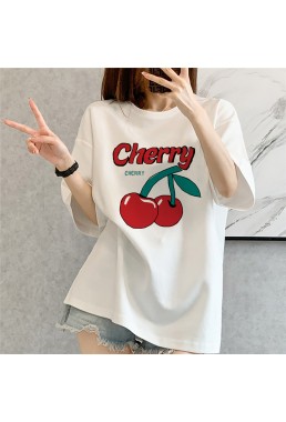 Cherry 1 Unisex Mens/Womens Short Sleeve T-shirts Fashion Printed Tops Cosplay Costume