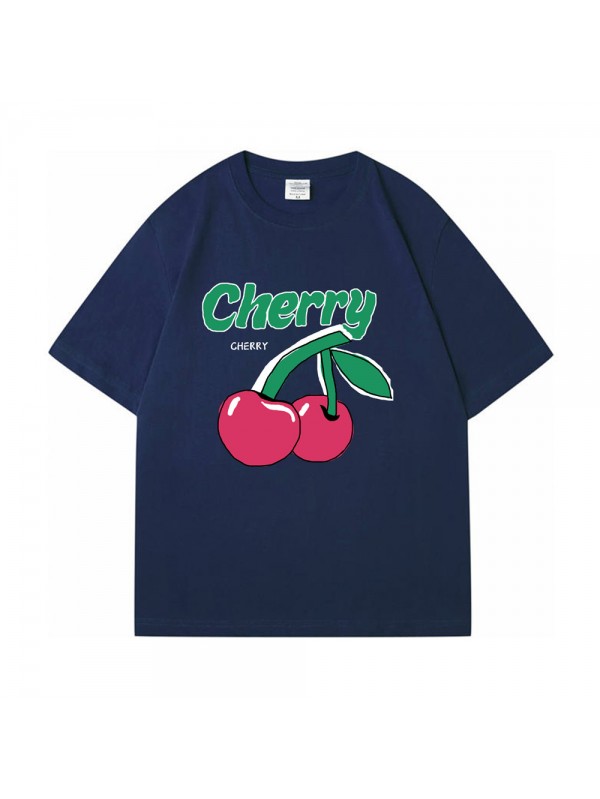 Cherry 3 Unisex Mens/Womens Short Sleeve T-shirts Fashion Printed Tops Cosplay Costume